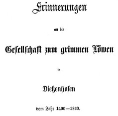 Erinnerungen an die Grimmen Löwen in Diessenhofen