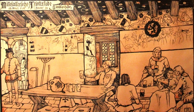 Mittelalterliche Trinkstube im Haus zur Zinne Diessenhofen