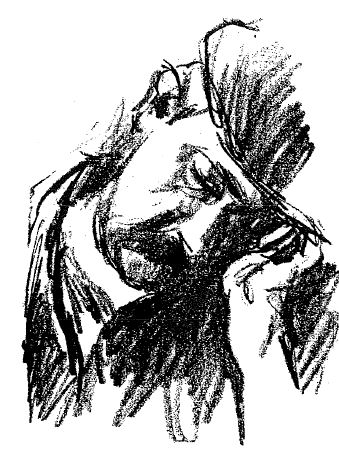 Skizze aus dem Notizbüchlein von Carl Roesch