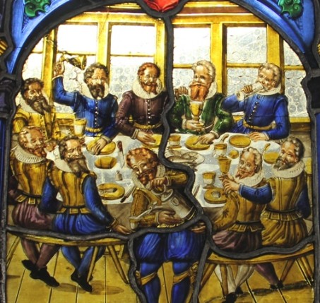 Zunft zum Grimmen Löwen Essen in früheren Zeiten